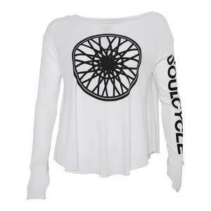 SoulCycle SC WHEEL THUMBHOLE THERMAL white/black women’s size large